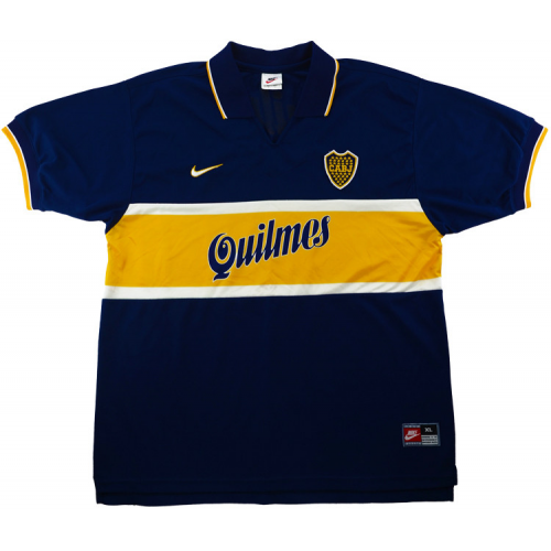 97-98 Boca Juniors Retro Home Kit Soccer Jersey